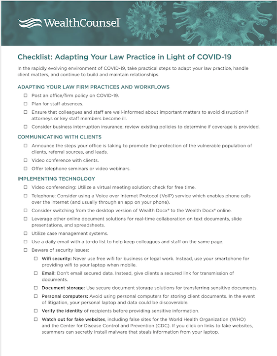 Adapt your law practice checklist thumbnail