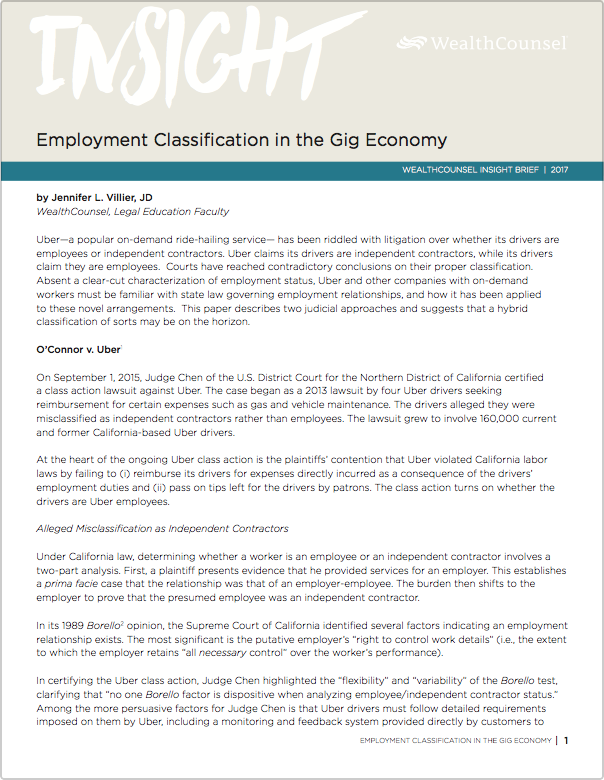 Ib Employment Classification Uber
