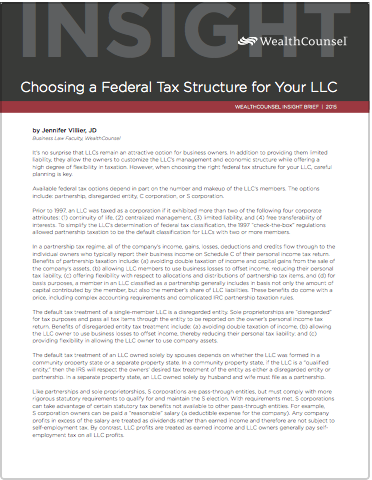 Ib Federal Tax Structure Llc Thumbail