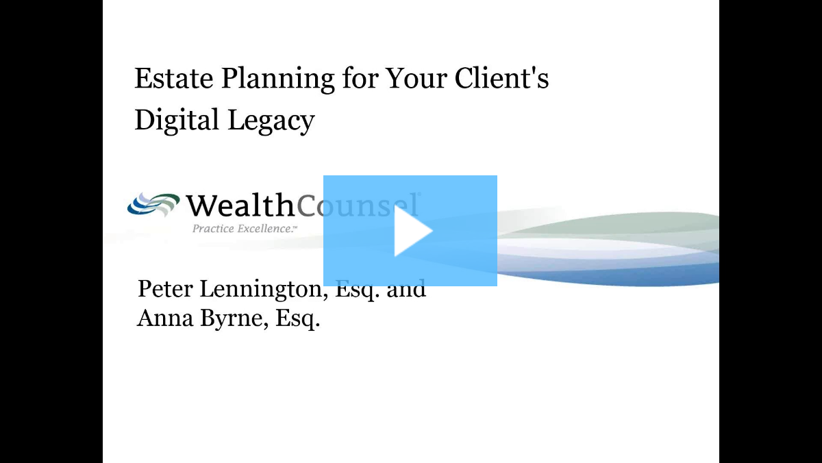 Digital Asset Protection Planning Thumbnail